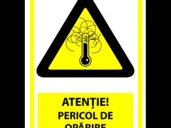 Indicator atentie pericol de oparire